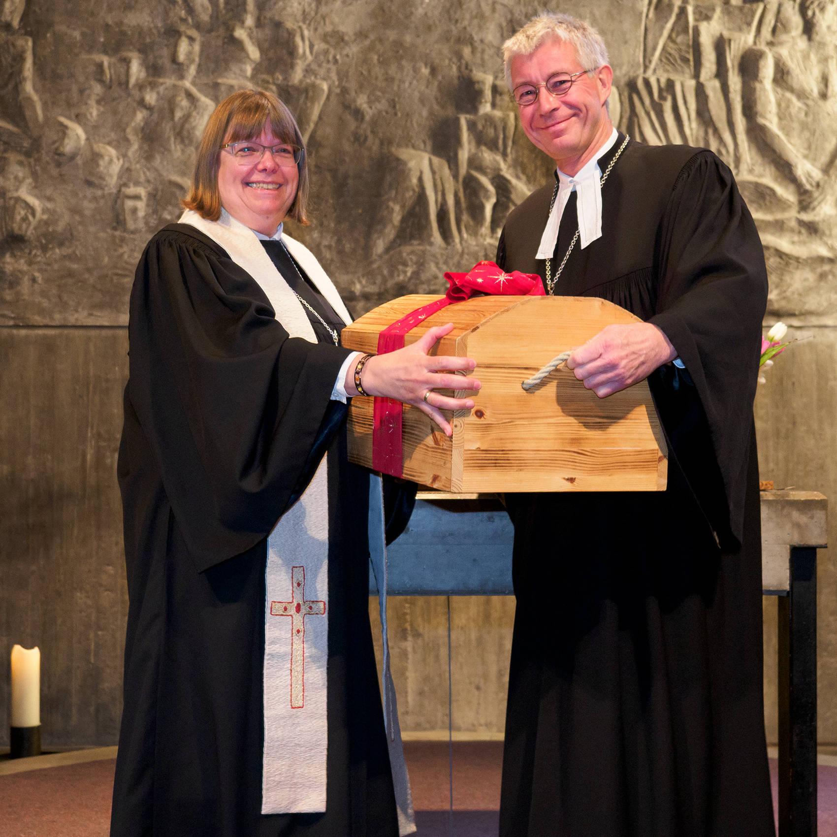 Pröpstin Almut Witt und Propst Sönke Funck