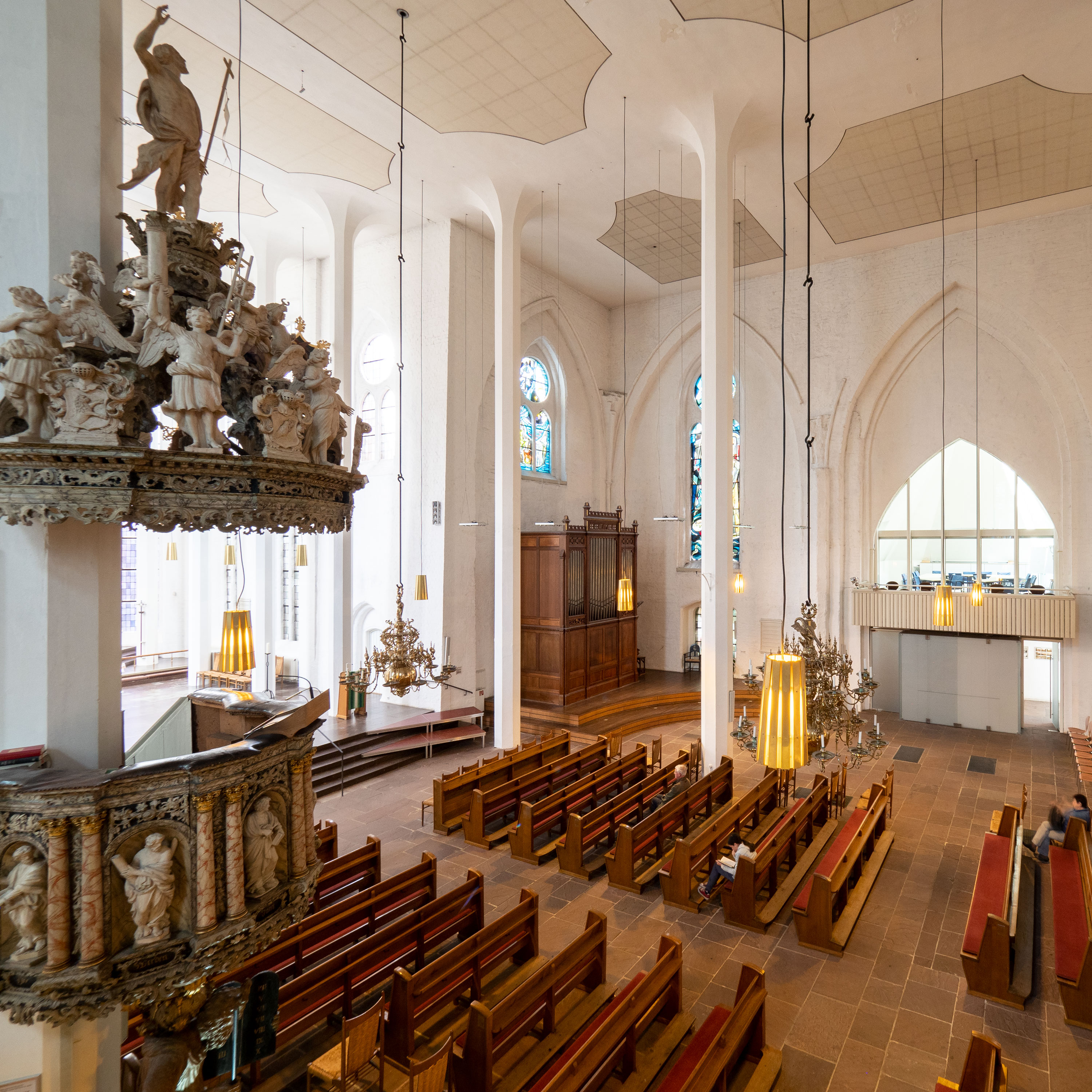 Innenraum Sankt Nikolai von oben