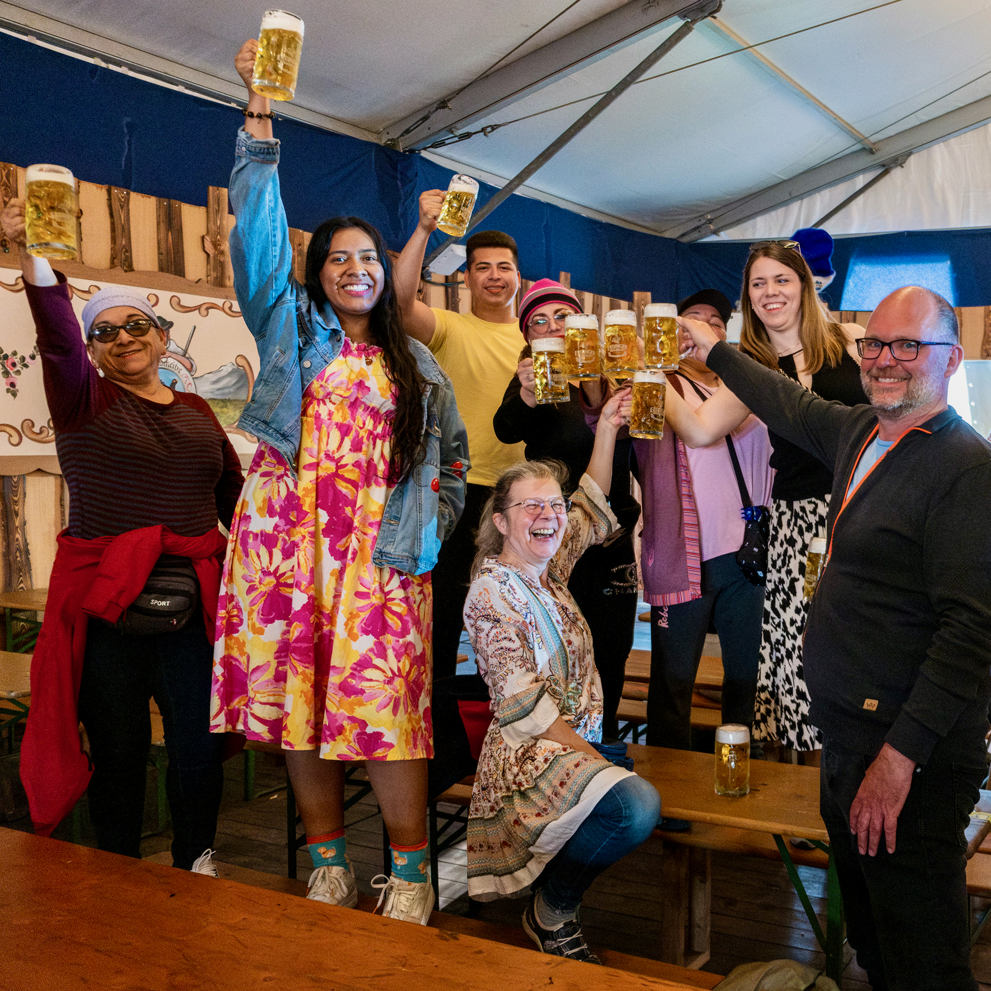 Feiern im Bayernzelt
